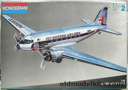 Monogram 1/48 Douglas DC-3 Eastern Airlines, 5610 plastic model kit